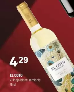 El Coto - Vi Rioja Blanc Semidolc