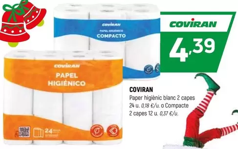 coviran - Paper Higienic Blanc 2 Capes