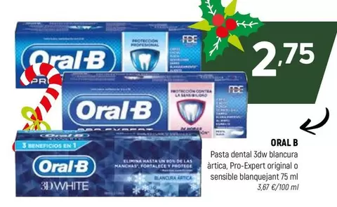 Oral B - Pasta Dental 3dw Blancura Atrica, Pro-Expert Original O Sensible Blanquejar