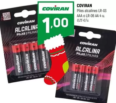 coviran - Piles Alcalines LR-03 Aaa O LR-O AA 4 u