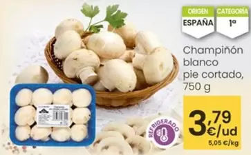 Champinon Blanco Pie Cortado