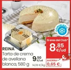Reina - Tarta De Crema De Avellana Blanca