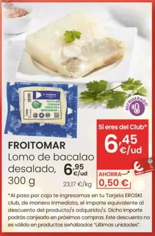 Froitomar - Lomo De Bacalao Desalado