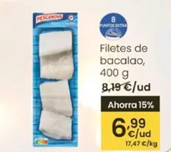 Pescanova - Filetes De Bacalao, 400 G