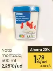 Eroski - Nata Montada 500 Ml