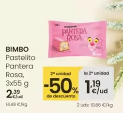 Bimbo - Pastelito Pantera Rosa