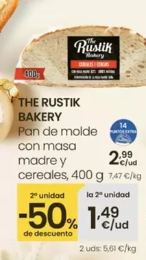 The Rustik Bakery - Pan De Molde Con Masa Madre Y Cereales