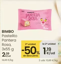 Bimbo - Pastelito Pantera Rosa