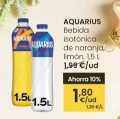 Aquarius - Bebida Isotónica De Naranja, Limón