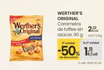 Werther'S Original - Caramelos De Toffee Sin Azucar