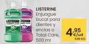 Listerine - Enjuague Bucal Para Dientes Y Encías O Total Care