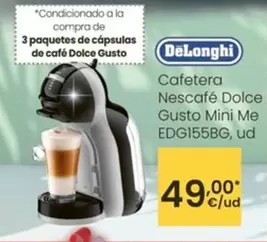 DeLonghi - Cafetera Nescafé Dolce Gusto Mini Me EDG155BG