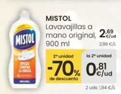 Mistol - Lavavajillas A Mano Original
