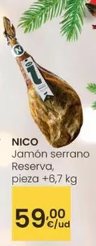 Nico - Jamón Serrano Reserva