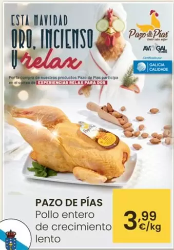 Pazo De Pías - Pollo Entero De Crecimiento Lento