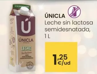 Unicla - Leche Sin Lactosa Semidesnatada