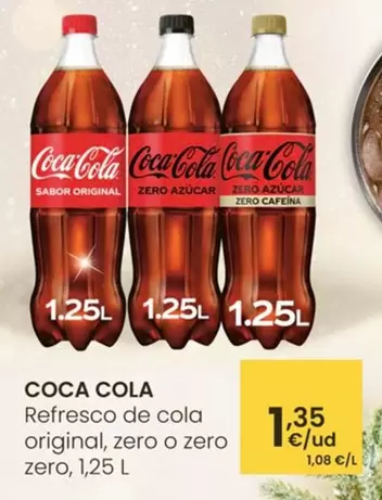 Coca-Cola - Refresco De Cola Original, Zero O Zero Zero