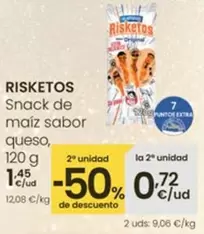 Risketos - Snack De Maíz Sabor Queso