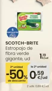 Scotch-Brite - Estropajo De Fibra Verde Gigante