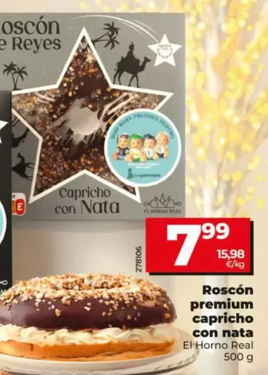 El Horno - Roscón Premium Capricho Con Nata El Horno
