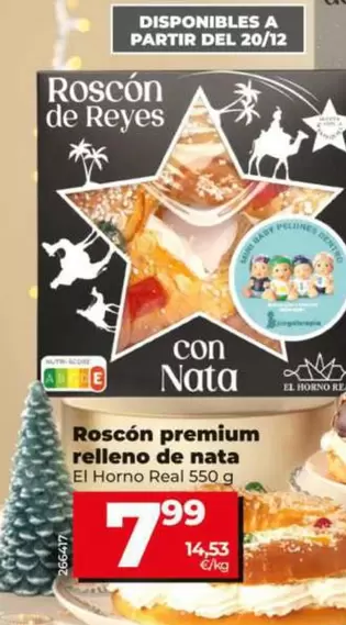 El Horno - Roscón Premium Relleno De Nata 