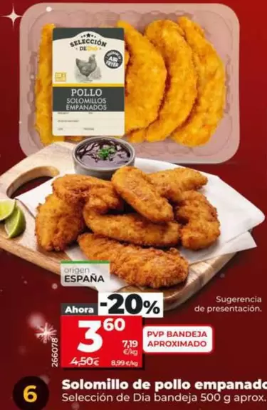 Seleccion De Dia - Solomillo De Pollo Empanado