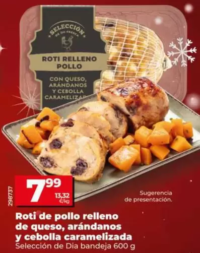 Seleccion De Dia - Roti De Pollo Relleno De Queso, Arándanos Y Cebolla Caramelizada