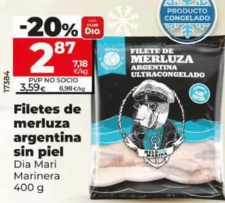 Dia Mari Marinera - Filetes De Merluza Argentina Sin Piel 