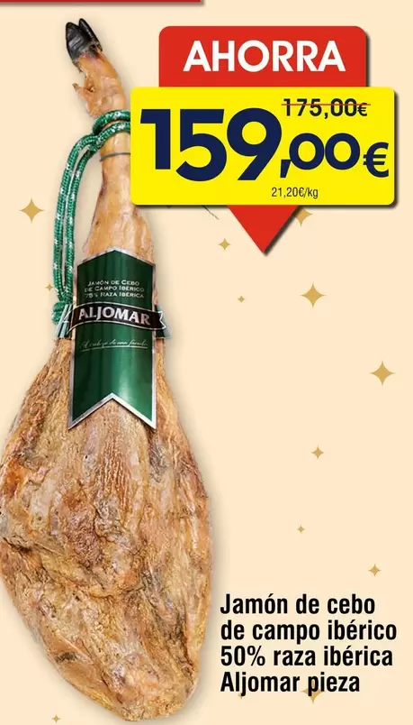 Jamón De Cebo De Campo Ibérico 50% Raza Ibérica