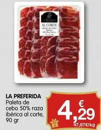 Paleta De Cebo 50% Raza Iberica Al Corte