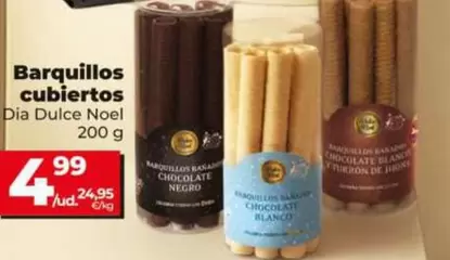 Barquillos Cubiertos