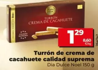 Dia Dulce Noel - Turrón De Crema De Cacahuete Calidad Suprema