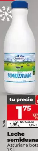 Asturiana - Leche Semidesnatada