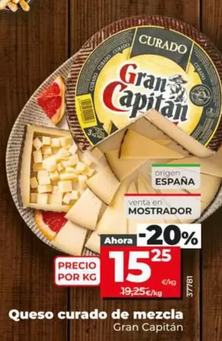 Gran Capitán - Queso Curado De Mezcla