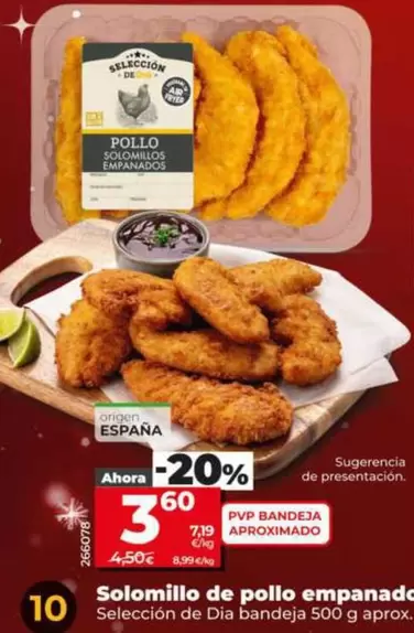 Seleccion De Dia - Solomillo De Pollo Empanado