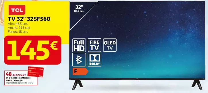 TCL - Tv 32" 32SF560