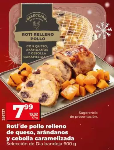 Seleccion De Dia - Roti De Pollo Relleno De Queso, Arándanos Y Cebolla Caramelizada