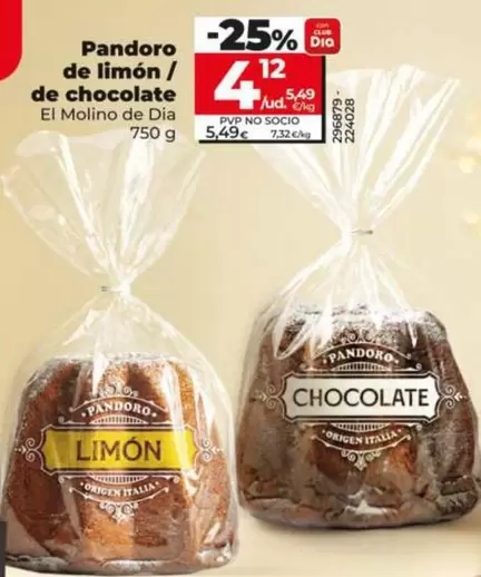 El Molino De Dia - Pandoro De Limón/De Chocolate