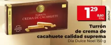 Dia Dulce Noel - Turrón De Crema De Cacahuete Calidad Suprema