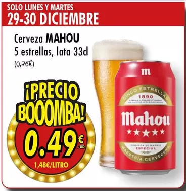 Mahou - Cerveza 5 Estrellas