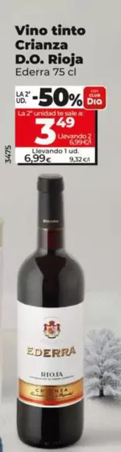 Ederra - Vino Tinto Crianza D.o. Rioja 75 Cl