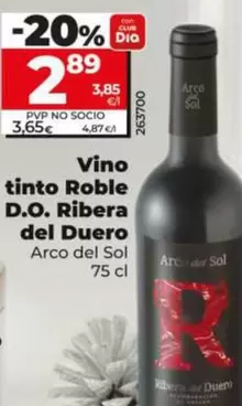 Arco Del Sol - Vino Tinto Roble D.O. Ribera Del Duero