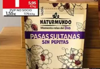 Dia Naturmundo - Pasas Sultanas Sin Pepitas