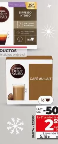 Dolce Gusto - Café En Cápsulas Espresso Intenso/Con Leche