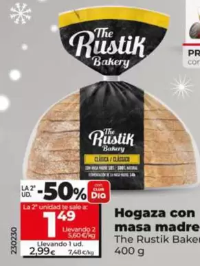 The Rustik Bakery - Hogaza Con Masa Madre