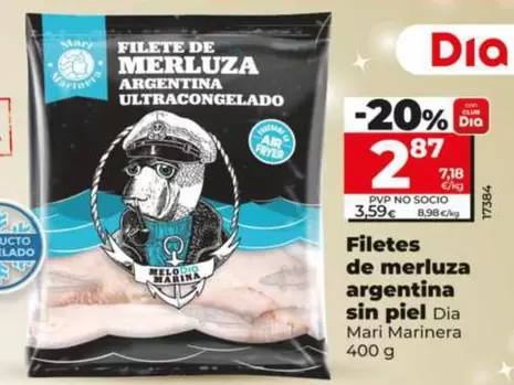 Dia Mari Marinera - Filetes De Merluza Argentina Sin Piel
