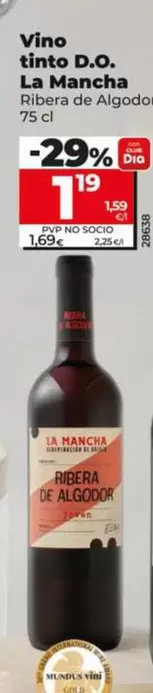 Ribera De Algodor - Vino Tinto D.O. La Mancha 