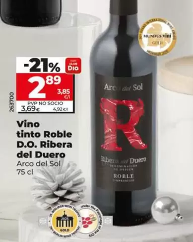 Arco Del Sol - Vino Tinto Roble D.O. Ribera Del Duero