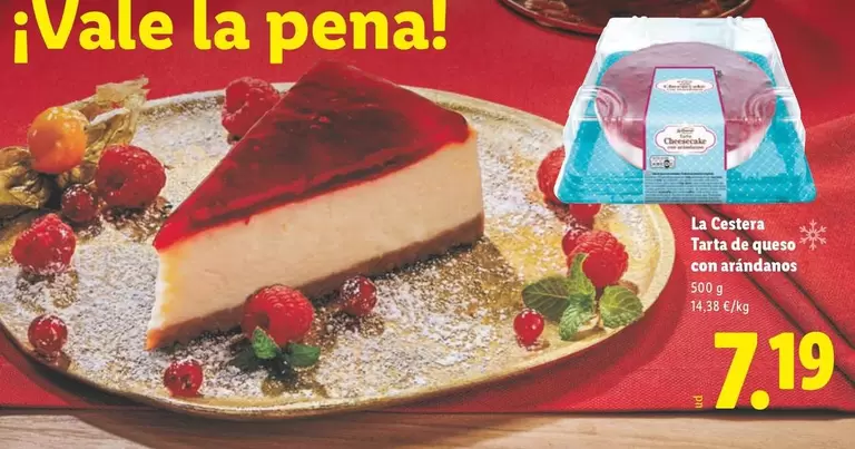 La Cestera - Tarte De Queso Con Arándanos 