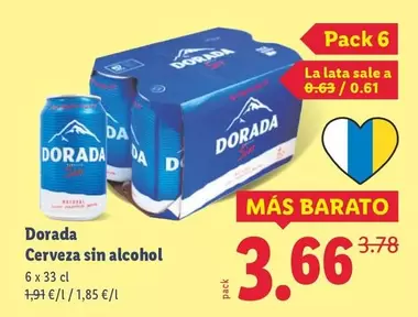 Dorada - Cerveza Sin Alcohol